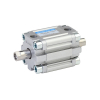 A61040020O,Janatics,Compact Cylinders,DA 40 x 20 Compact(ISO) Cyl.(DE) Basic,Double end Double acting,Elastomer  end Cushioning,Non Magnetic,Female Thread