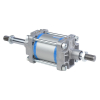A18160125O,Janatics,Tie Rod Cylinders,DA 160 x 125 Cyl. (DE) Basic,Double End Double Acting,Non Magnetic,Adjustable Cushioning