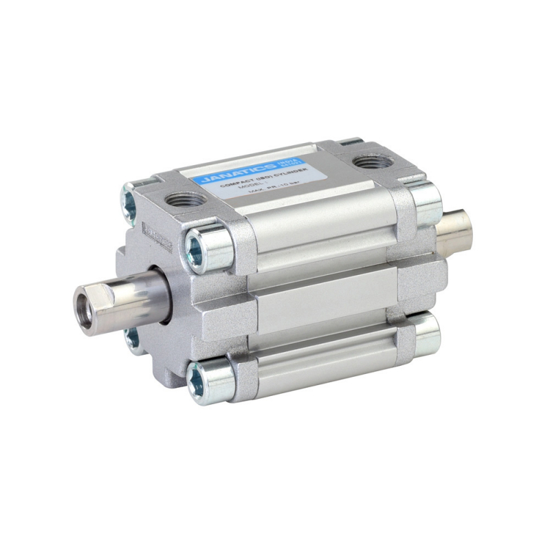 A61040010O,Janatics,Compact Cylinders,DA 40 x 10 Compact(ISO) Cyl.(DE) Basic,Double end Double acting,Elastomer  end Cushioning,Non Magnetic,Female Thread